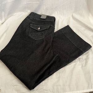 NWT VINTAGE VENEZIA WOMAN'S‎ TROUSER WIDE LEG JEAN PLUS SIZE 16